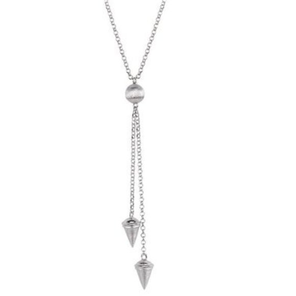 Frederic Duclos Sterling Silver LePointe Lariat Necklace NEW - Picture 5 of 13